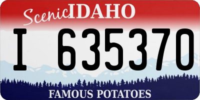 ID license plate I635370