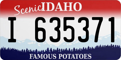 ID license plate I635371