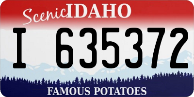 ID license plate I635372