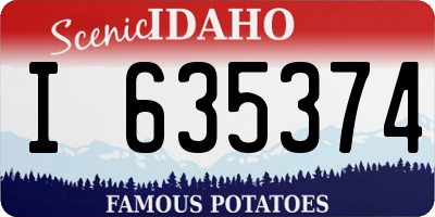 ID license plate I635374