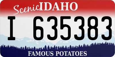 ID license plate I635383
