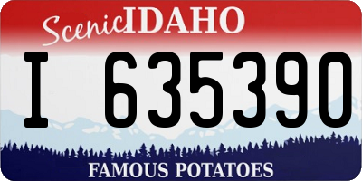 ID license plate I635390