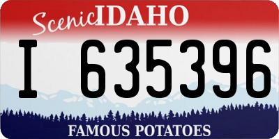 ID license plate I635396