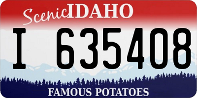 ID license plate I635408