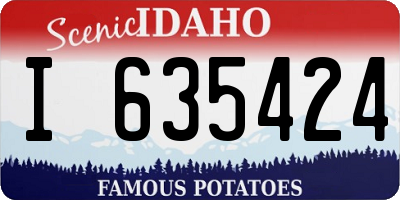 ID license plate I635424