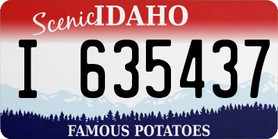ID license plate I635437