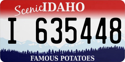 ID license plate I635448