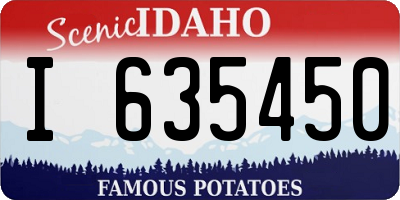 ID license plate I635450