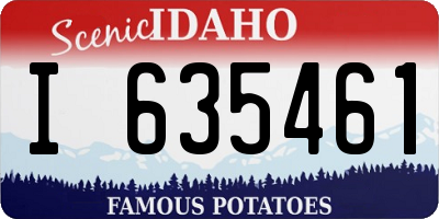 ID license plate I635461
