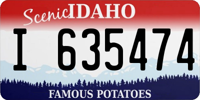 ID license plate I635474