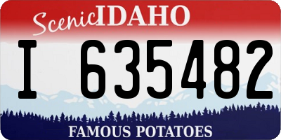 ID license plate I635482