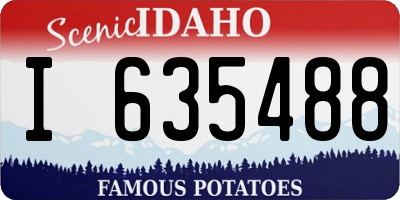 ID license plate I635488