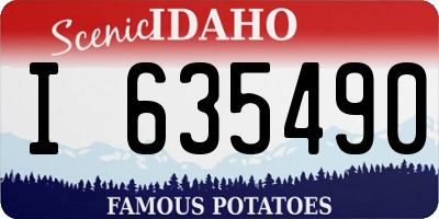 ID license plate I635490