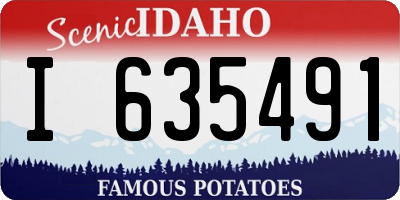 ID license plate I635491