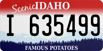 ID license plate I635499