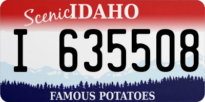 ID license plate I635508
