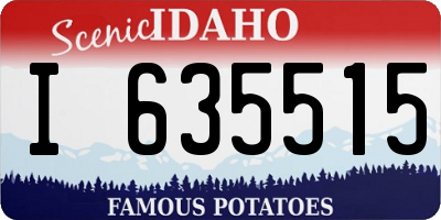 ID license plate I635515