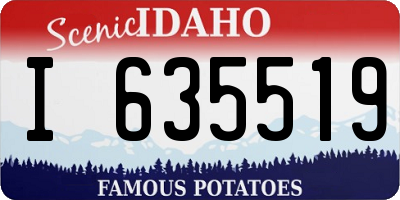 ID license plate I635519