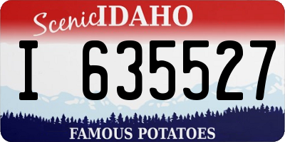 ID license plate I635527