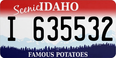 ID license plate I635532
