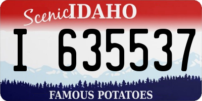 ID license plate I635537