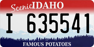 ID license plate I635541