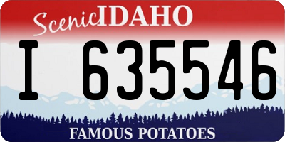 ID license plate I635546