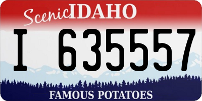 ID license plate I635557