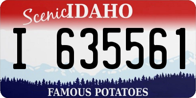 ID license plate I635561