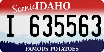 ID license plate I635563