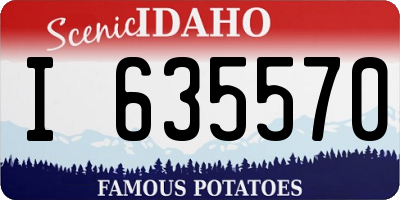 ID license plate I635570