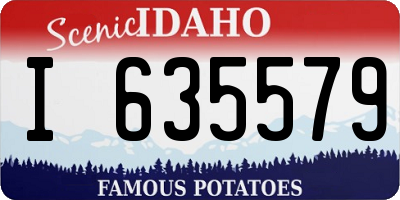 ID license plate I635579