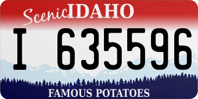 ID license plate I635596