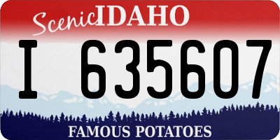 ID license plate I635607