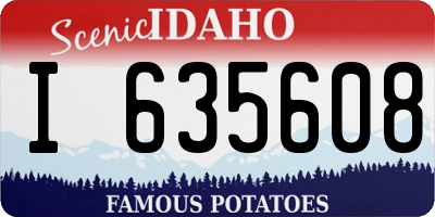 ID license plate I635608