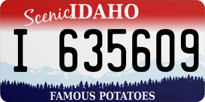 ID license plate I635609