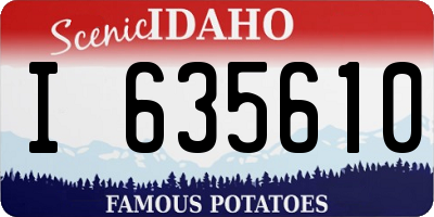 ID license plate I635610