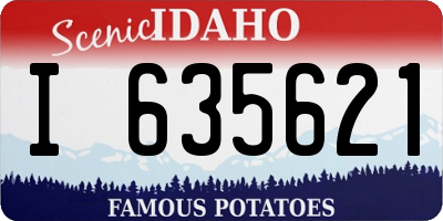 ID license plate I635621