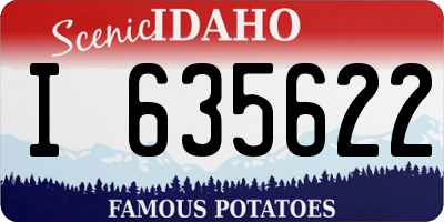 ID license plate I635622