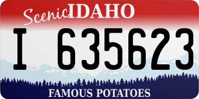 ID license plate I635623