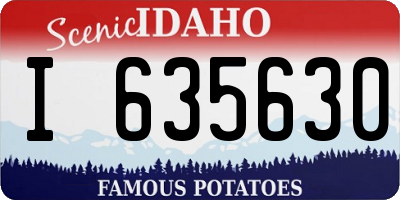 ID license plate I635630