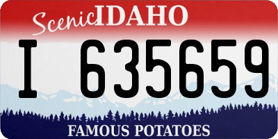 ID license plate I635659