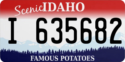 ID license plate I635682