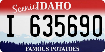 ID license plate I635690