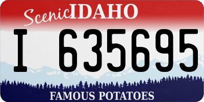 ID license plate I635695