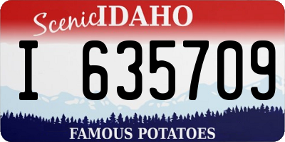 ID license plate I635709