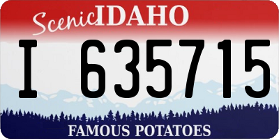 ID license plate I635715