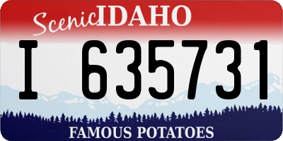 ID license plate I635731
