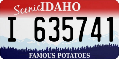 ID license plate I635741
