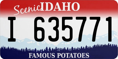 ID license plate I635771